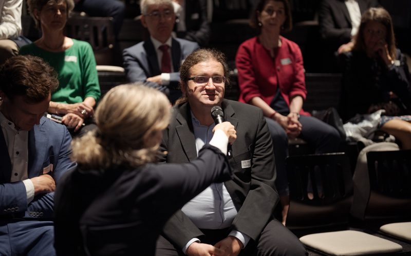 Impressionen vom Event «Klimakrise: KMU lavieren nicht, sie handeln!» mit Bundesrat Albert Roesti als Gastredner, organisiert von der Klimastiftung Schweiz und dem Forum Raiffeisen fotografiert am Mittwoch, 13. September 2023 in Bern. (Manuel Lopez)